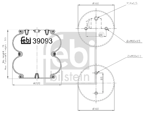 Bellow, air suspension